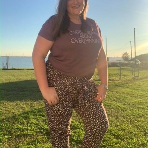 🐆 NEW Torrid Purple Leopard Print Tapered Pant 3 - Picture 4 of 6